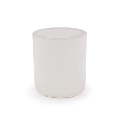 Nassau Cylinder Wastebasket with Lid 6.5 Quart, Ice